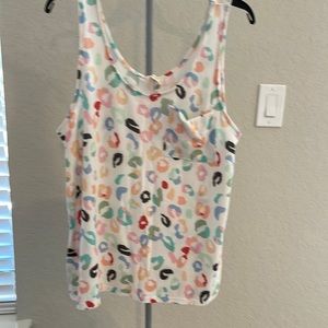 Multicolored Tank Top With Pocket